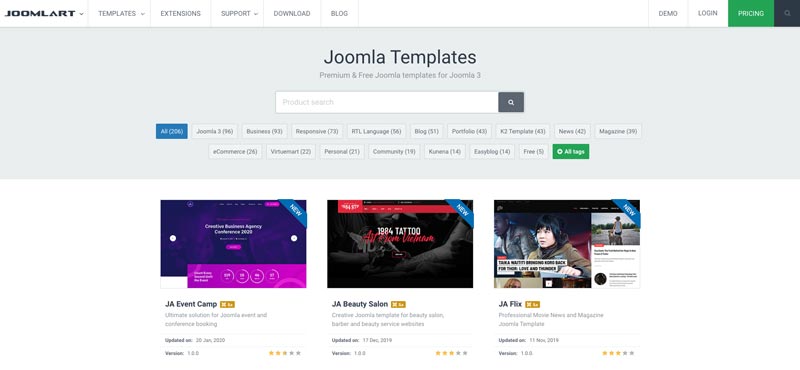 Template Joomla Joomlart
