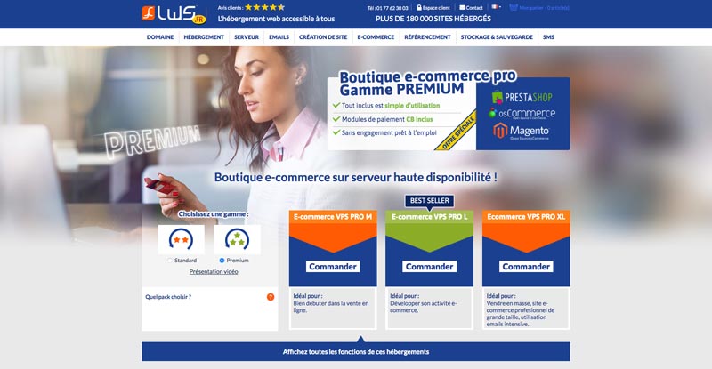 LWS Hébergement eCommerce VPS Pro