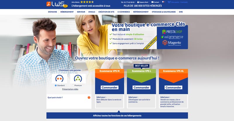 LWS Hébergement eCommerce VPS