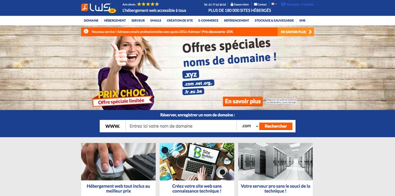 Hébergement web LWS