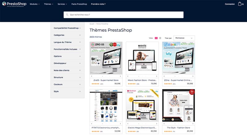 Prestashop Template Marketplace